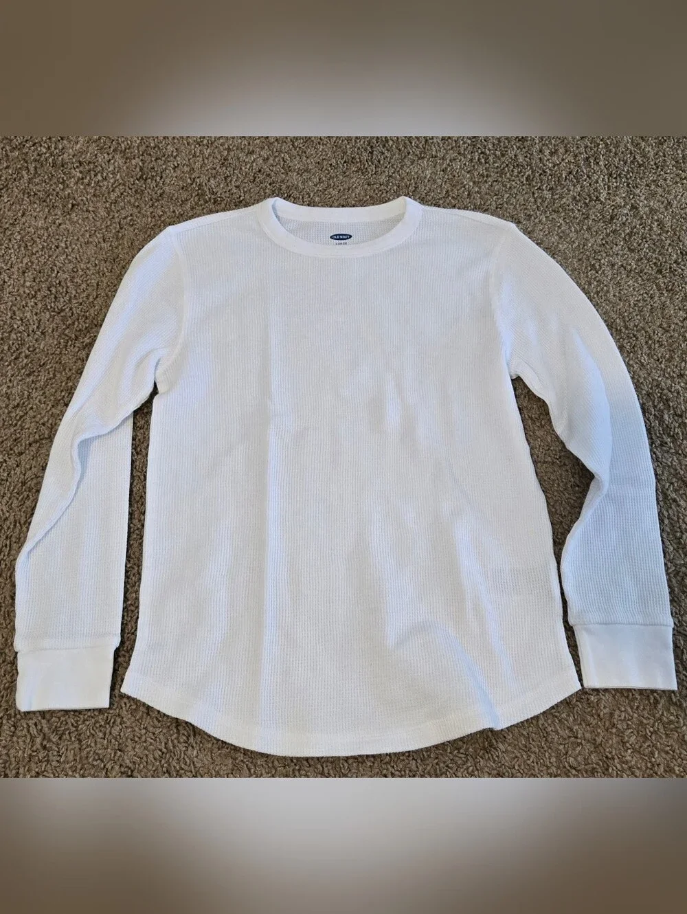 Kids Classic White Thermal Long Sleeve Shirt
